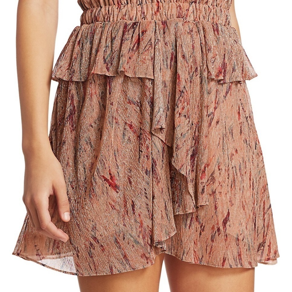 IRO Joucas Print Ruffle A-Line Skirt (15)